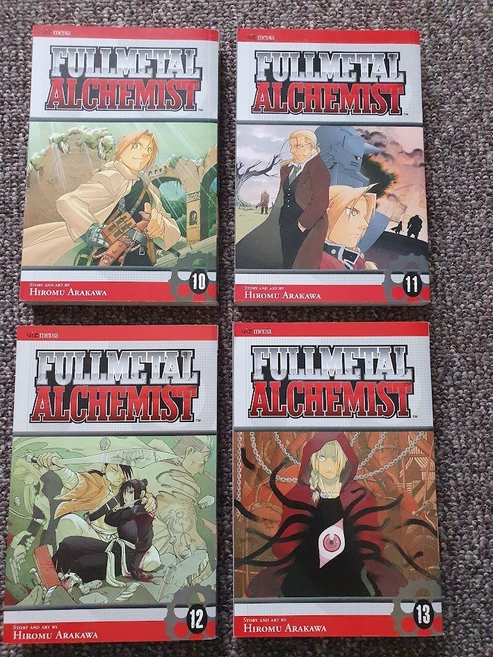 Manga Full Metal Alchemist set 4 vol. 10-11-12-13, Boeken, Ophalen of Verzenden, Zo goed als nieuw, Meerdere comics, Hiromu Arakawa