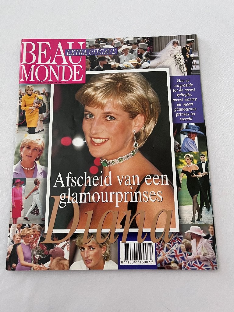 Afscheid van prinses Diana 1997, Ophalen of Verzenden, Zo goed als nieuw, Buitenland, Kaart, Foto of Prent
