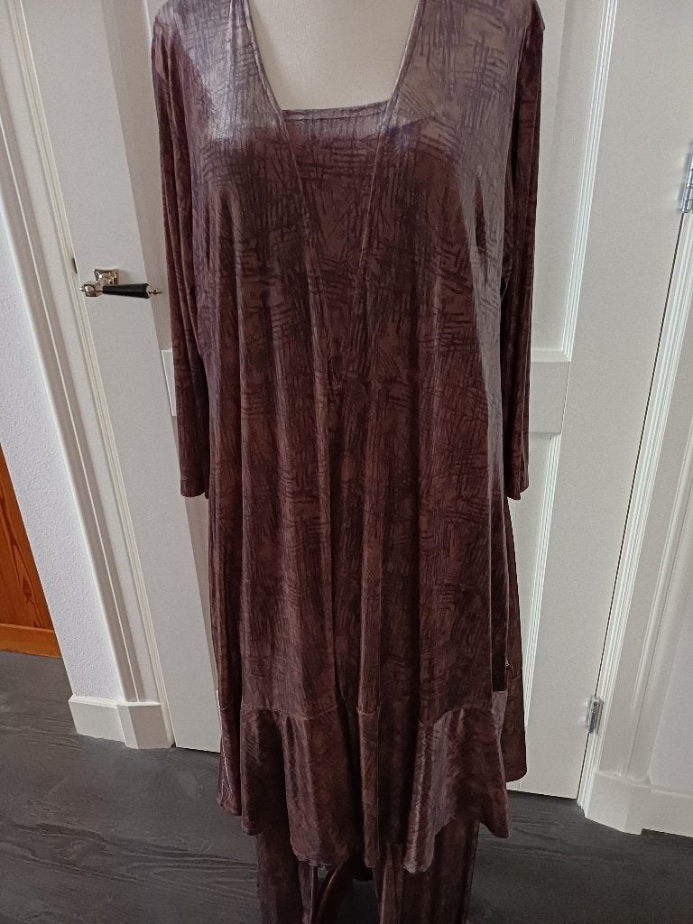 2 delige set jurk met wijde broek, merk DIDI maat 46, Ophalen of Verzenden, Zo goed als nieuw, Zwart, Rok