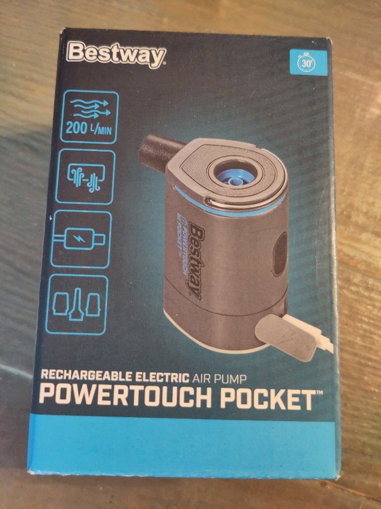 Elektrische luchtpomp met accu nieuw in verpakking, Ophalen of Verzenden, Nieuw, Elektrisch