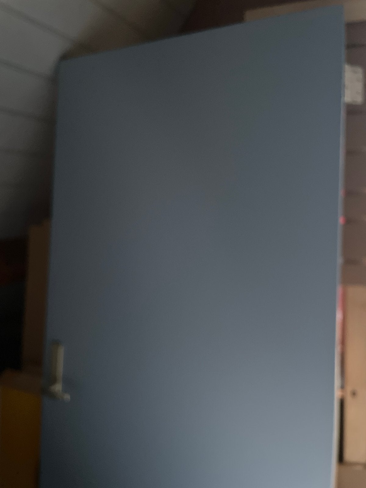 Binnendeur 83 x 201 cm - lichtblauw, Ophalen, Gebruikt, 80 tot 100 cm, Binnendeur