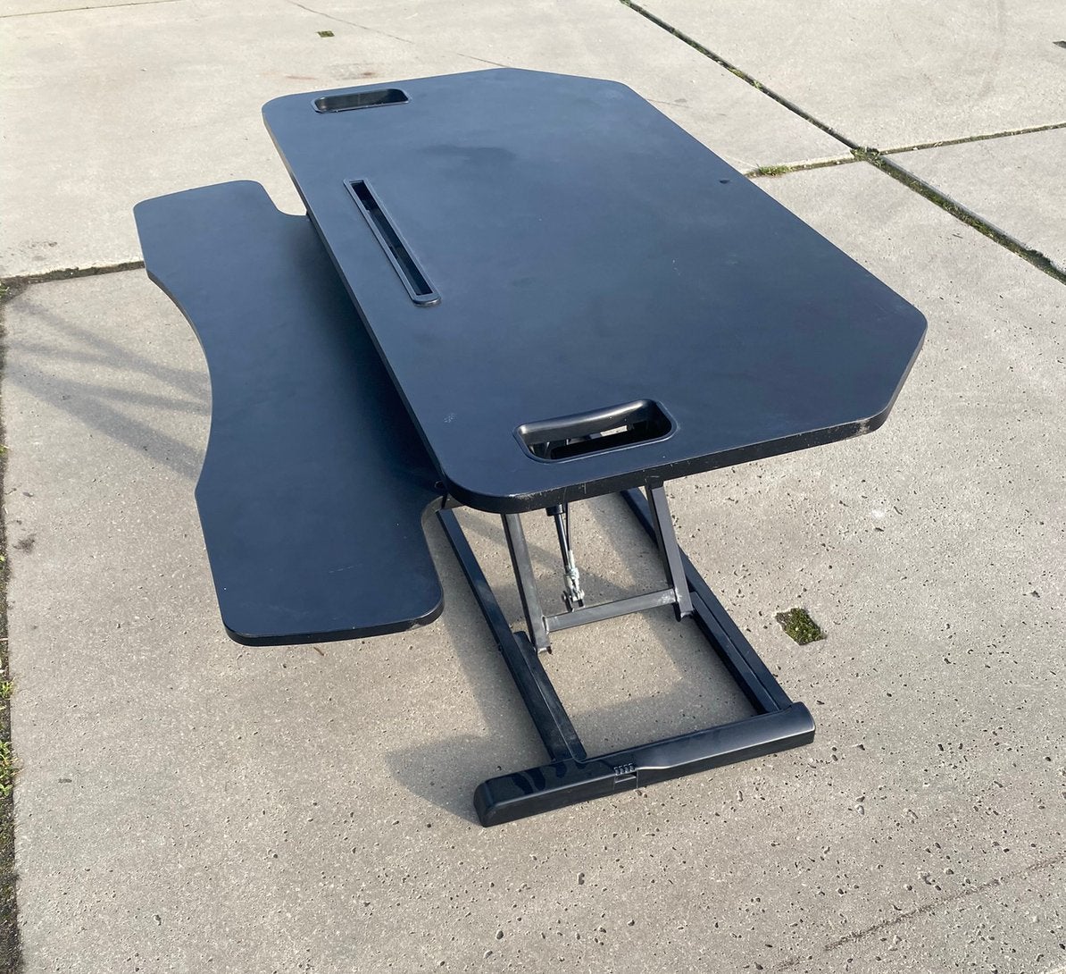UPdesk Cross Large | Gasveer Zit-Sta Verhoger, Ophalen of Verzenden, Zo goed als nieuw