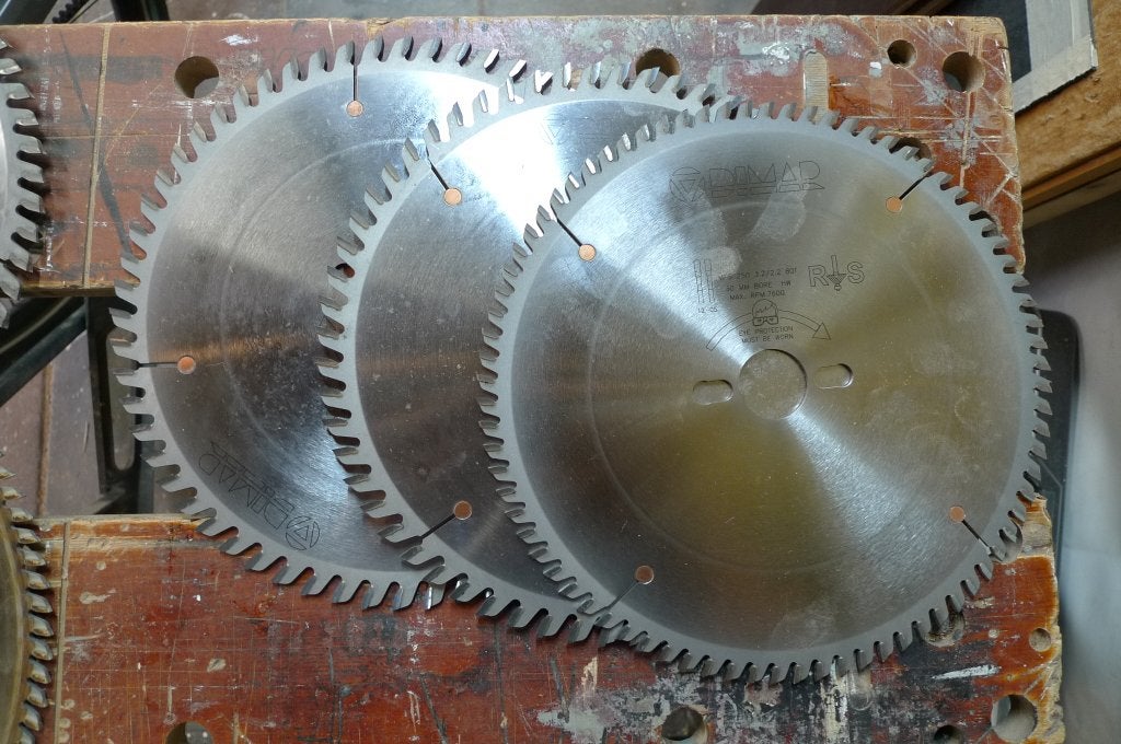 Circelzaag bladen., Ophalen, Zo goed als nieuw, 1200 watt of meer, 70 mm of meer