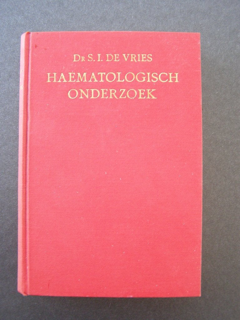 Hematologisch onderzoek - Dr. S.I. de Vries; 1955, Gelezen, Dr. S.I. de Vries, Beta, HBO