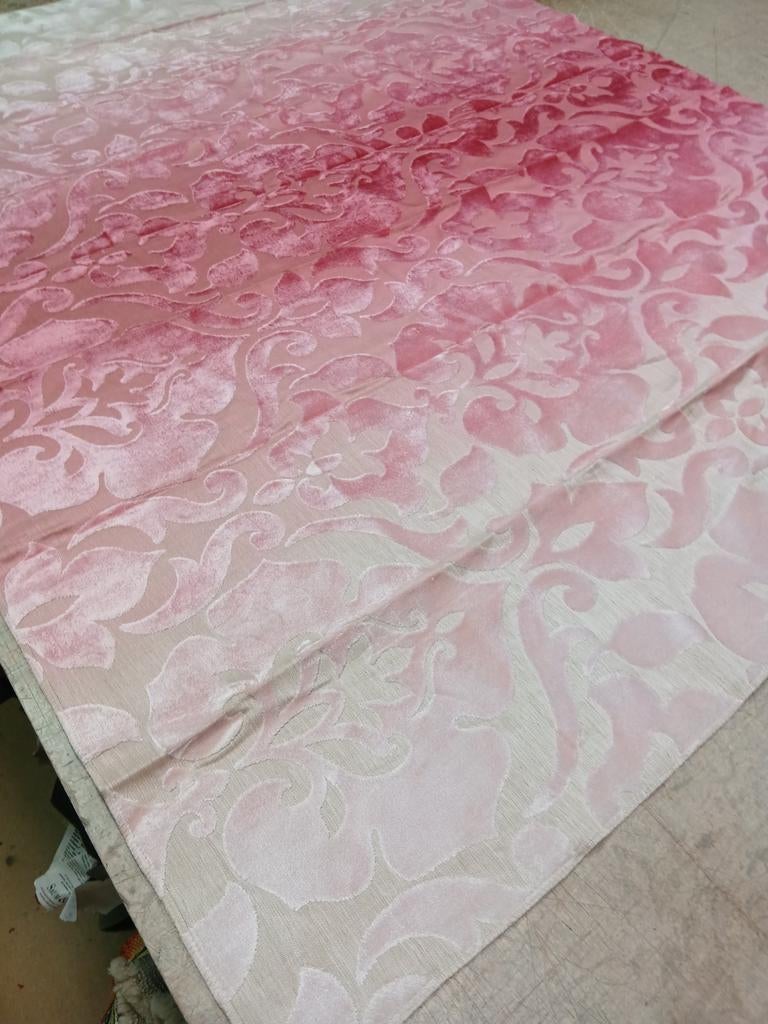Velour stof met kleurverloop 110x136 cm, Nieuw, Ophalen of Verzenden, 30 tot 120 cm, Katoen