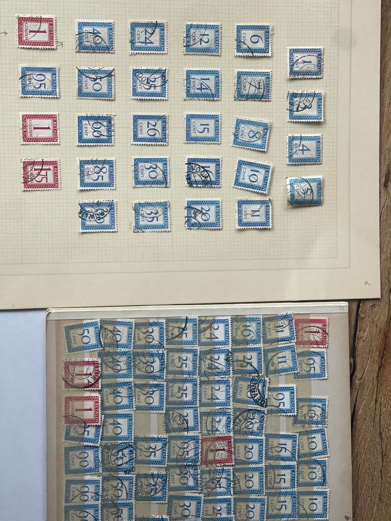 Kavel port 1947 Nederlandse Te Betalen Postzegels, Ophalen of Verzenden, T/m 1940, Gestempeld