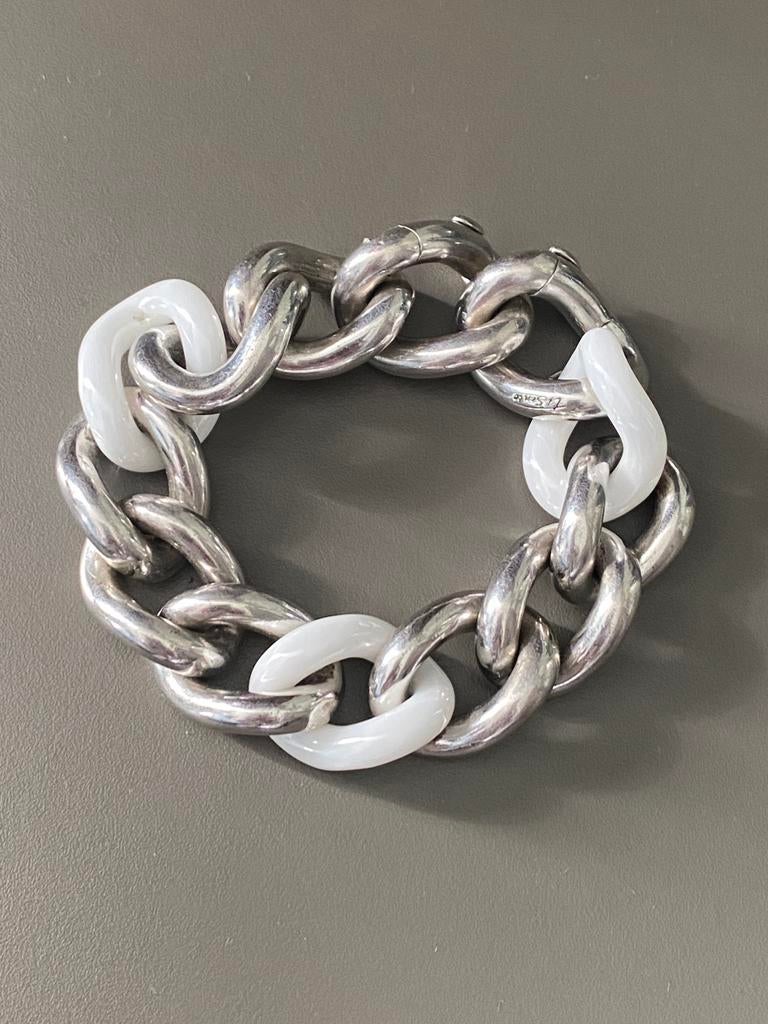 Tisento armband, Ophalen of Verzenden, Zo goed als nieuw, Zilver, Overige merken