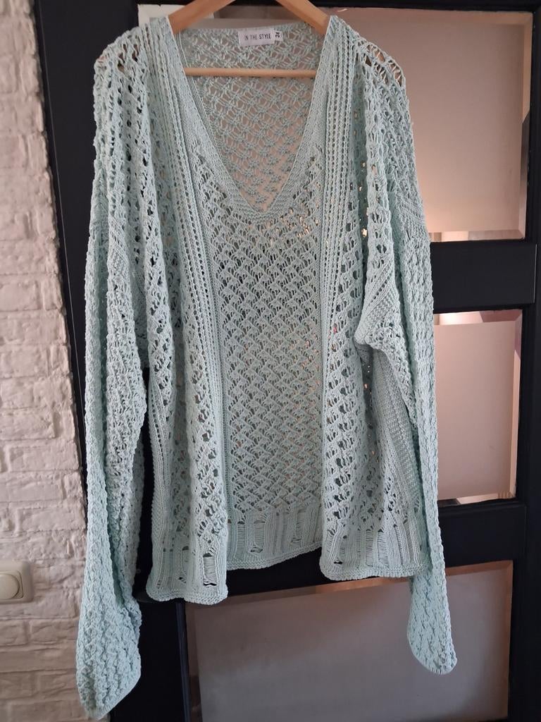 In The Style ajour mintgroen gebreide trui, mintgroen, Kleding | Dames, Ophalen of Verzenden, Zo goed als nieuw, Groen