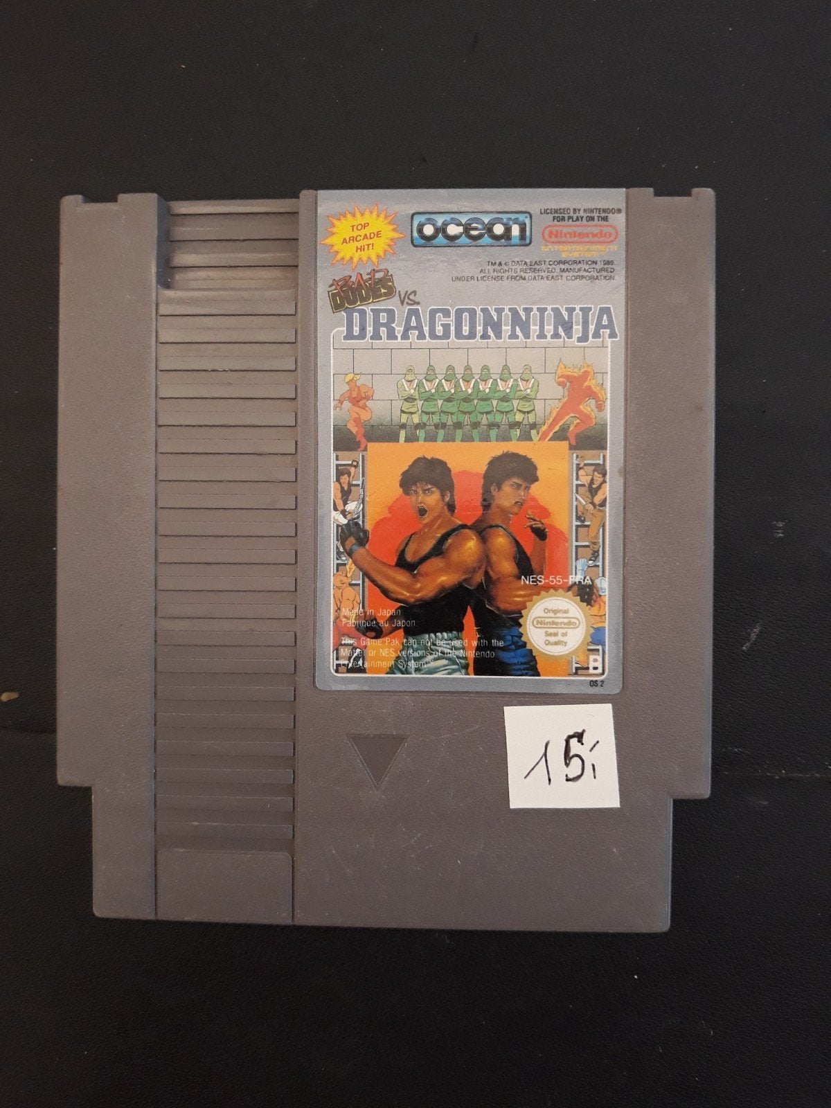 Bad Dudes vs. DragonNinja NES Game - Klassieke Actie, Avontuur en Actie, Gebruikt, 1 speler, Ophalen of Verzenden