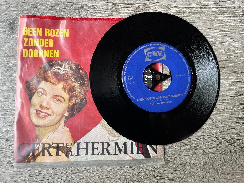 LP Single Geen rozen zonder doornen Gert en Hermien, Ophalen of Verzenden, Gebruikt, Nederlandstalig, Single