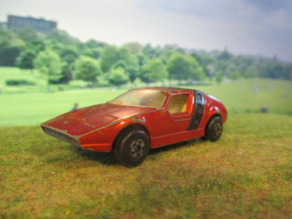 1:64 Siva 160S Spyder Matchbox Lesney 41 1975 metallic-rood, Ophalen of Verzenden, Gebruikt, Auto
