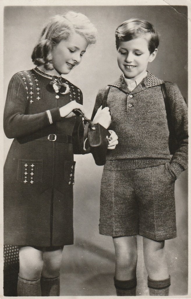 MEISJE JURK JAREN 40 ZEER MOOI OUDE KAART KO604, Ophalen of Verzenden, 1940 tot 1960, Ongelopen, Overige thema's