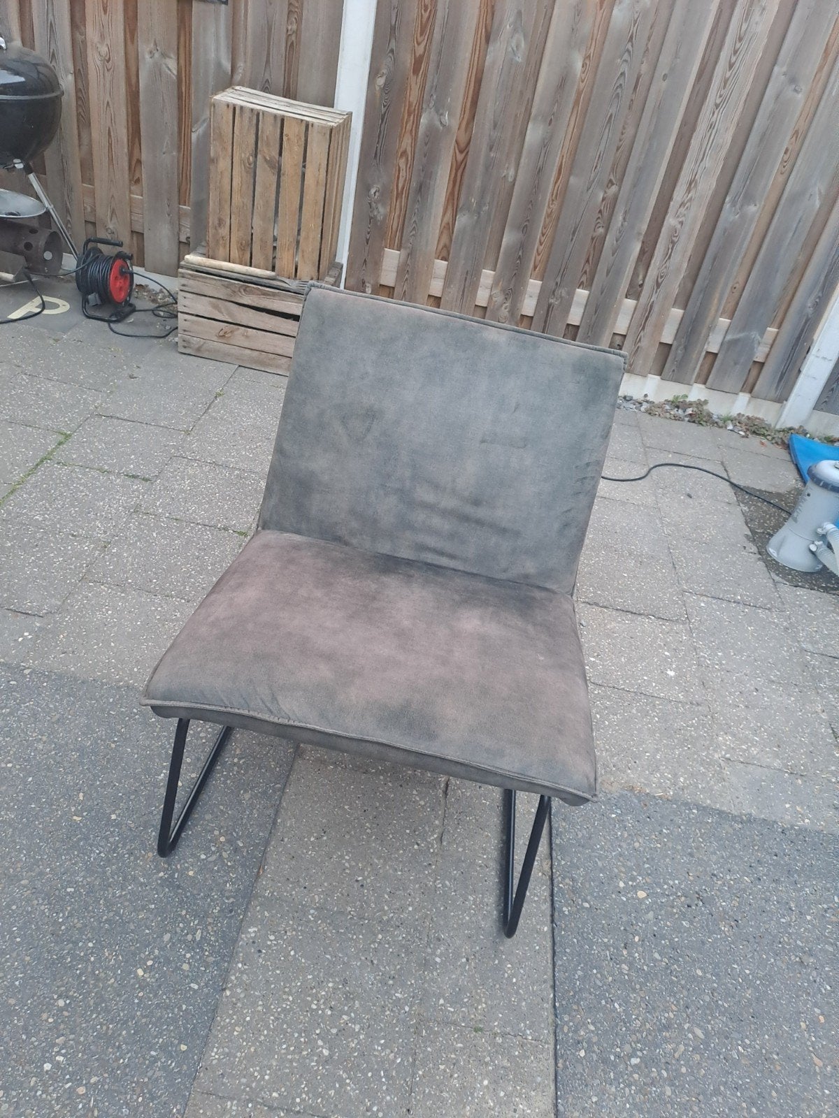 donkergroene binnenstoel, Huis en Inrichting, Stoelen, Ophalen, Zwart, Eén