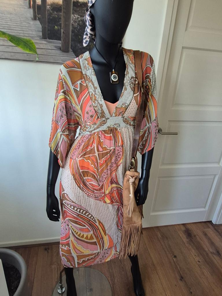 Summum midi jurk Ibiza 42, Kleding | Dames, Jurken, Summum, Overige kleuren, Maat 42/44 (L), Ophalen of Verzenden