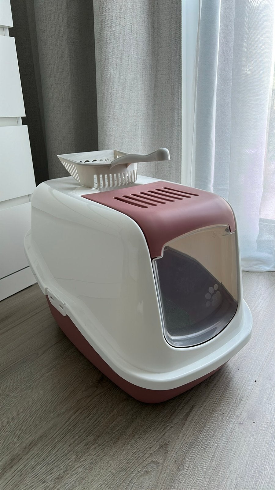 Kattenbak met schepje, Dieren en Toebehoren, Ophalen, Zo goed als nieuw, Gesloten