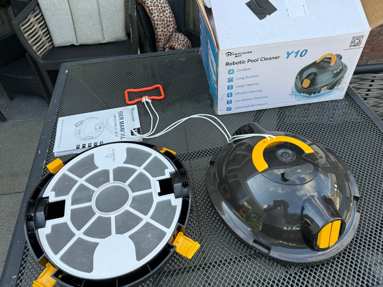 Evercross Bot Y10 Robot Zwembadreiniger - Nieuw in doos, Tuin en Terras, Zwembaden, Minder dan 80 cm, Overige typen, Ophalen of Verzenden