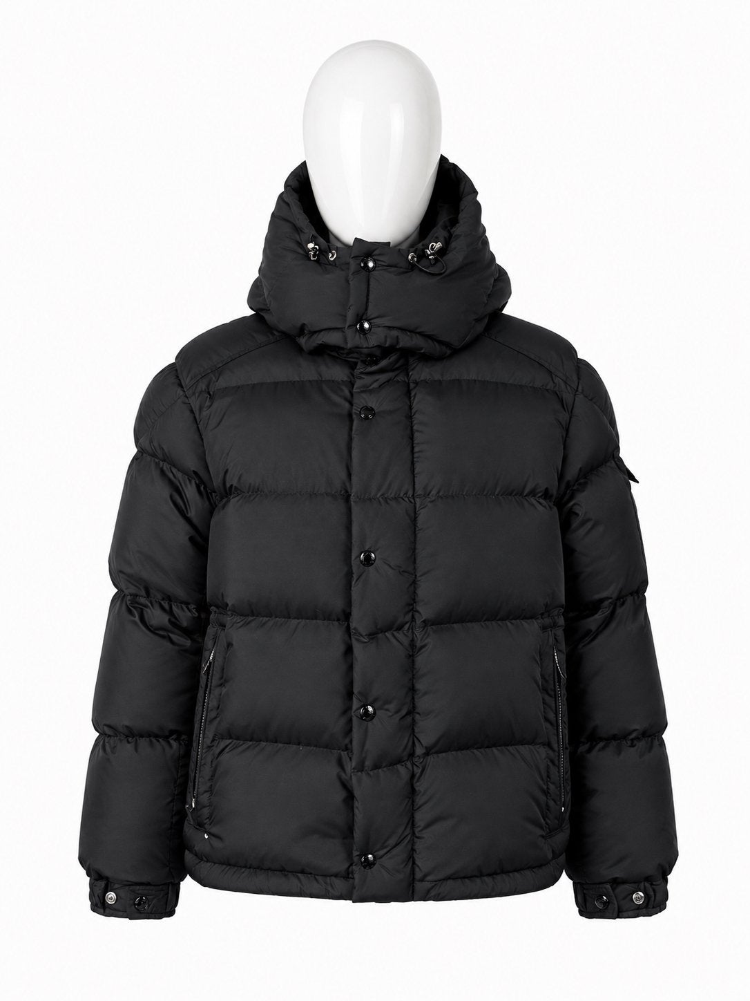 💙MONCLER LOBELIA 'GIUBBOTTO' JAS ZGAN ZWART UNISEX M/L💙, Maat 52/54 (L), Moncler, Zwart, Ophalen of Verzenden