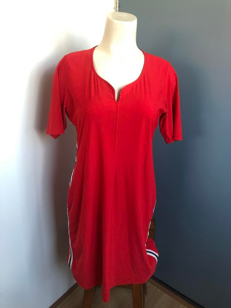 Loom & lace travelstof rood jurkje l esther dress, Maat 42/44 (L), Ophalen of Verzenden, Zo goed als nieuw, Loom lace