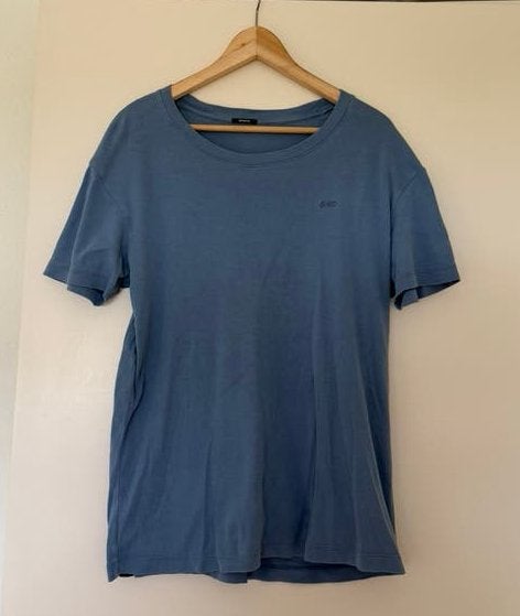 DENHAM heren t-shirt blauw maat S, Kleding | Heren, Ophalen of Verzenden, Zo goed als nieuw, Maat 46 (S) of kleiner, Blauw