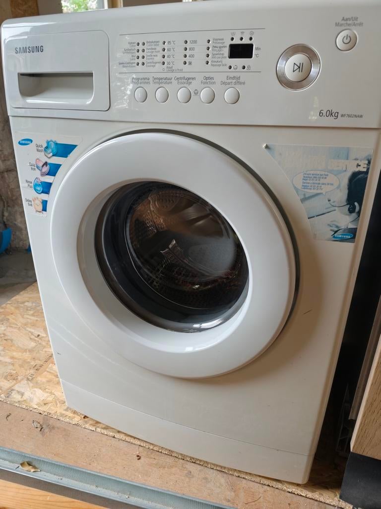 Samsung Wasmachine 6.0kg werkend, 6 tot 8 kg, Voorlader, 85 tot 90 cm, Ophalen