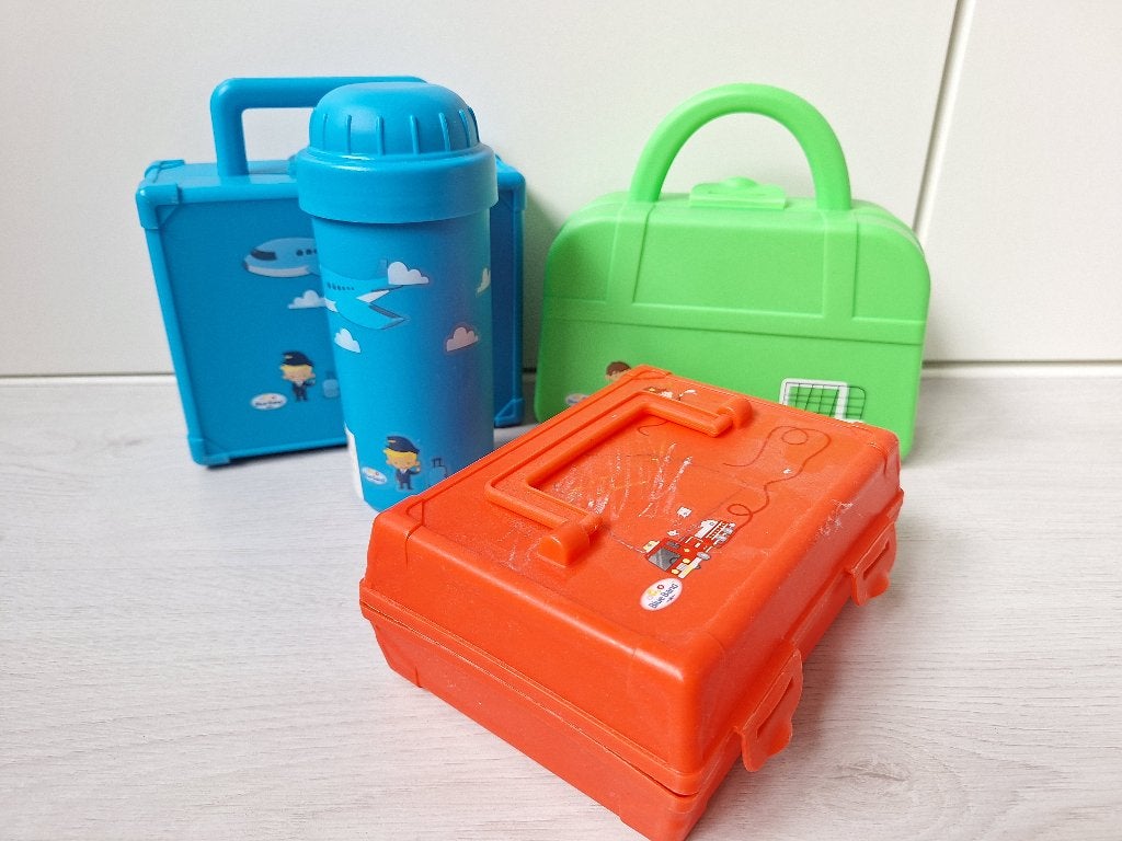 Blue Band broodtrommel set, Diversen, Schoolbenodigdheden, Zo goed als nieuw, Ophalen of Verzenden