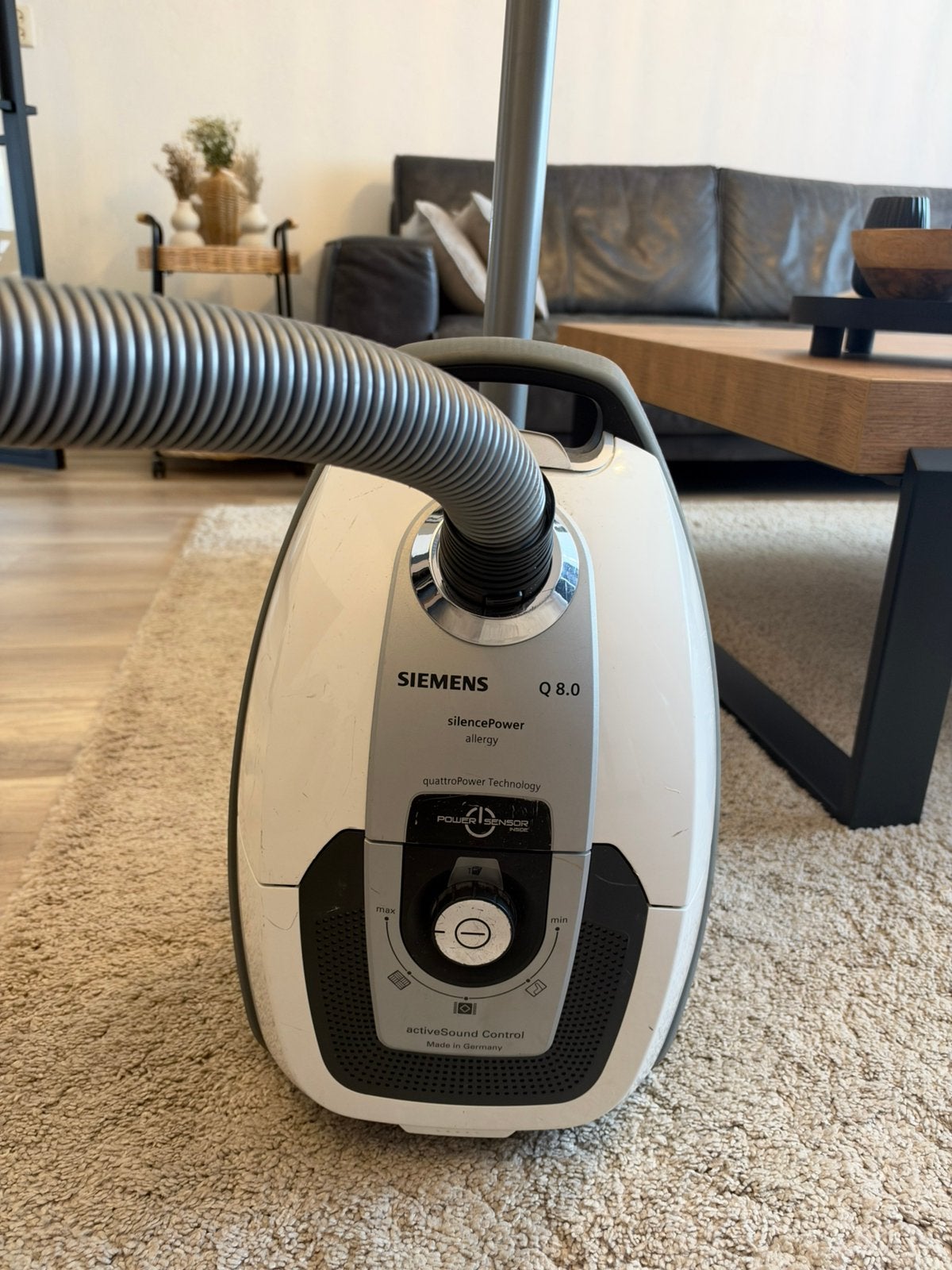 Siemens Q8.0 SilencePower Allergy Stofzuiger – 650W, Witgoed en Apparatuur, Ophalen, Zo goed als nieuw