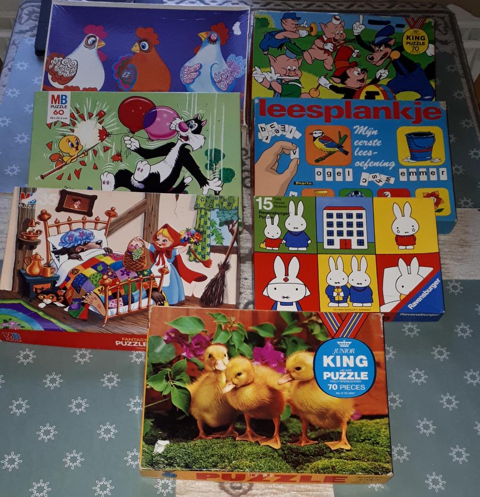 Oude Puzzels, Ophalen of Verzenden, 10 tot 50 stukjes, Gebruikt