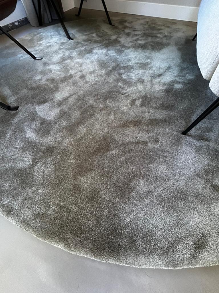 Rond vloerkleed wol groen, Ophalen, Rond, 200 cm of meer, 200 cm of meer