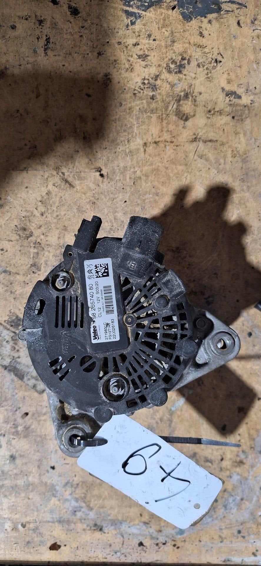 Originele Dynamo Peugeot Citroën 1.2 PureTech 9826574080 Val, Gebruikt, -, Ophalen of Verzenden, -