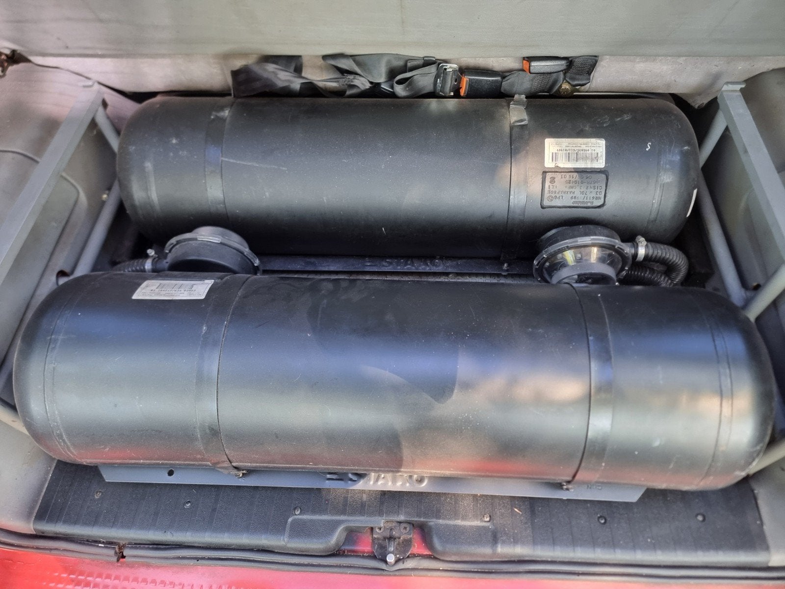 l.p.g gastank 2x 70 liter 110x30 stako, Ophalen of Verzenden, Nieuw