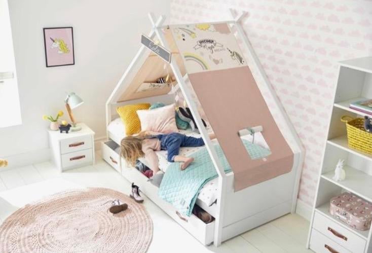 Lifetime Unicorn dakdoek voor tipibed CoolKids, Kinderen en Baby's, Kinderkamer | Bedden, Ophalen of Verzenden, Zo goed als nieuw