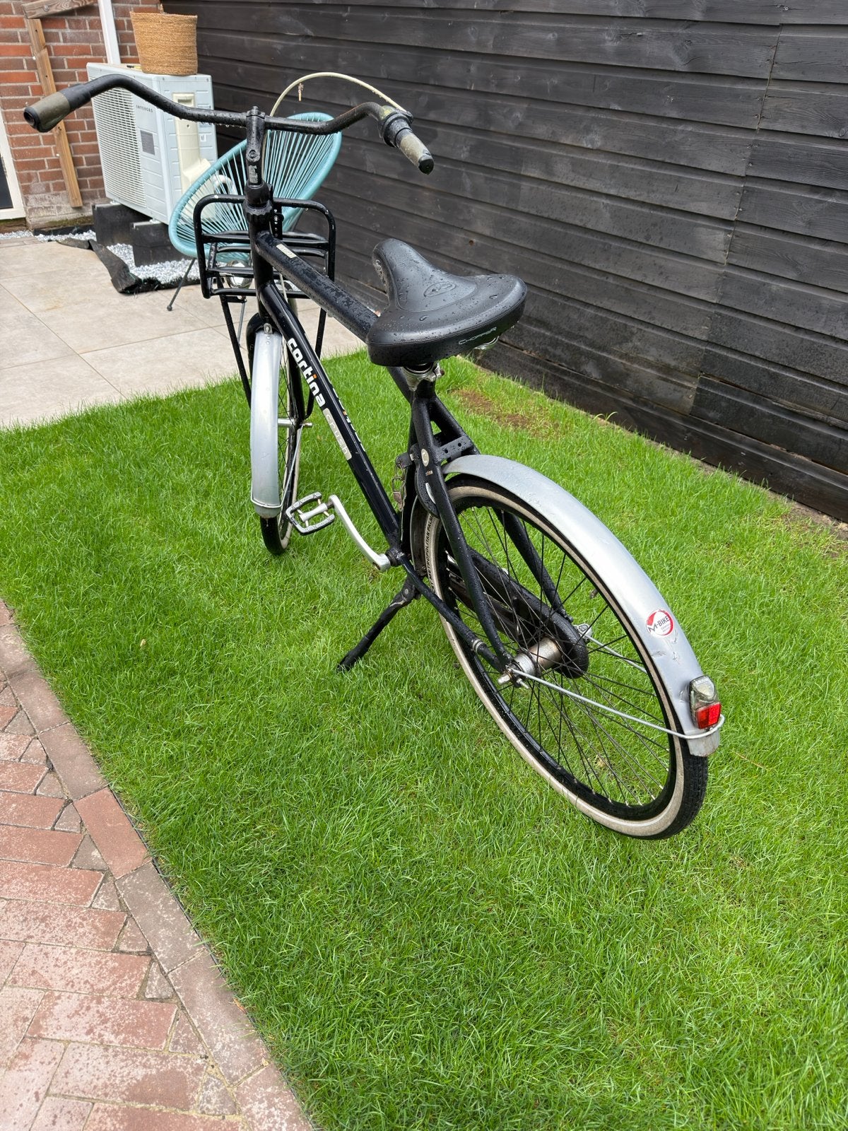 Cortina crush Transportfiets heren - Zwart met Voordrager, Ophalen, Gebruikt, Overige merken