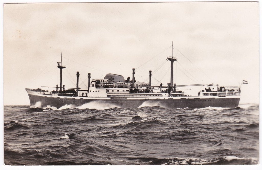 M.s. Prins Willem v. Oranje / Oranje Lijn .Mij. Zeetransport, Verzamelen, Scheepvaart, Ophalen, Nieuw, Motorboot, Kaart, Foto of Prent
