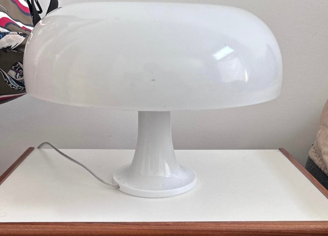 Artemide Flos Nessino - designlamp, ivm verhuizing, Ophalen, Kunststof, Gebruikt, Paddenstoellamp