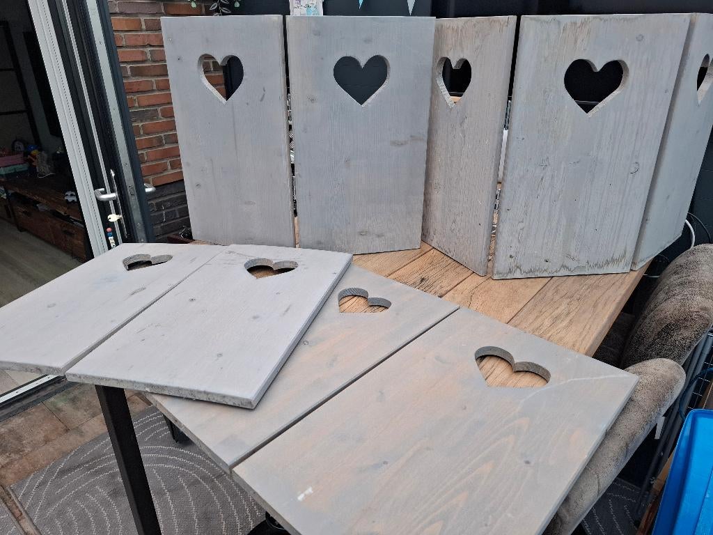 Raamschermen met hartjes, Huis en Inrichting, Woonaccessoires | Kamerschermen, Ophalen, Gebruikt