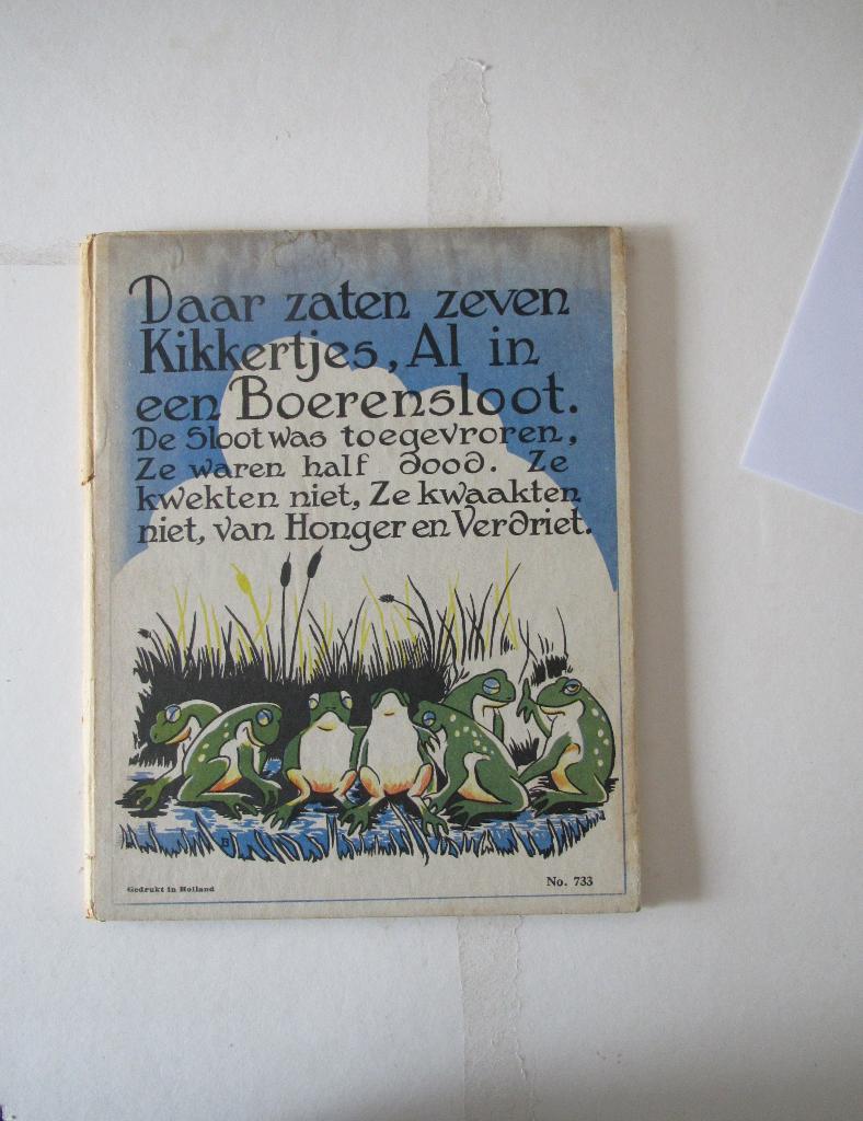 kinderboek  Zeven kikkers in een Boerensloot, Verzenden, Zo goed als nieuw, Sprookjes
