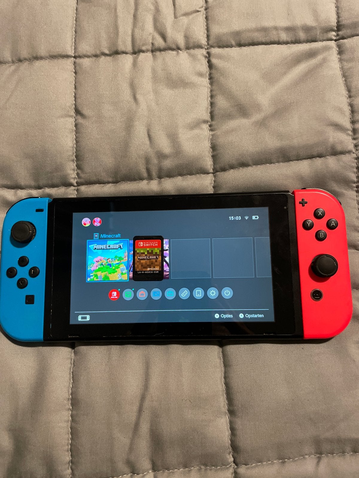 Nintendo Switch met Minecraft - Zo goed als nieuw, Ophalen, Met games, Met 2 controllers, Zo goed als nieuw