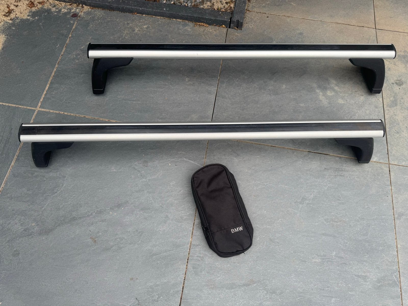 Originele BMW dakdragers E87/E90 - Max 75 kg, Ophalen, Gebruikt