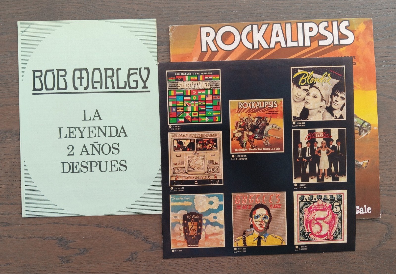 Bob Marley - Rockalipsis - Spaanse promo met stickervel, Gebruikt, Import, Ophalen of Verzenden, 12 inch
