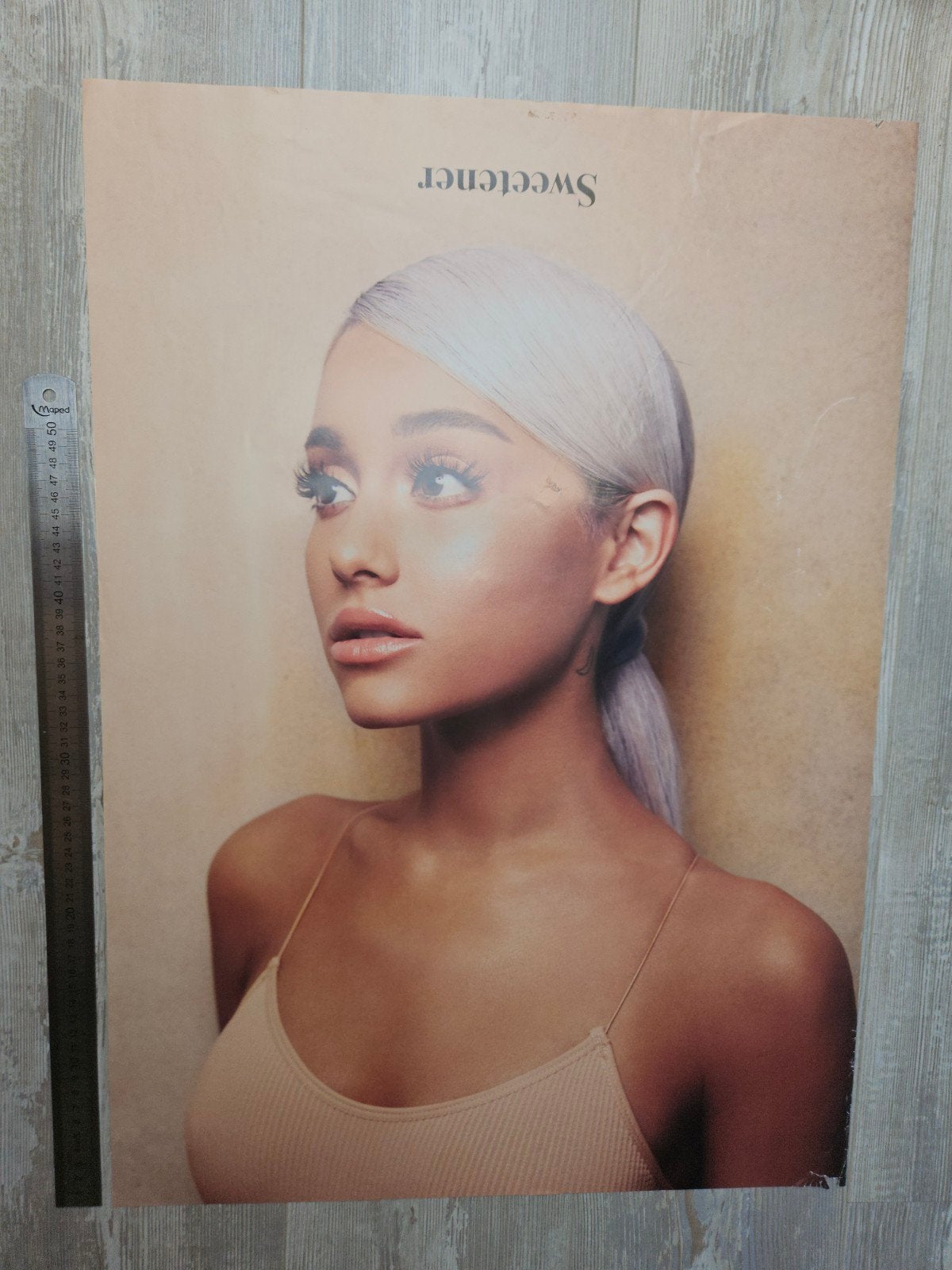 Ariana Grande Sweetener Promotie Poster - Uniek Item, Ophalen of Verzenden, Gebruikt, Poster, Artwork of Schilderij