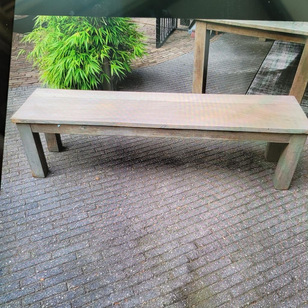 Tuinbank 170 x 40  x 47 hoog, Ophalen, Teakhout