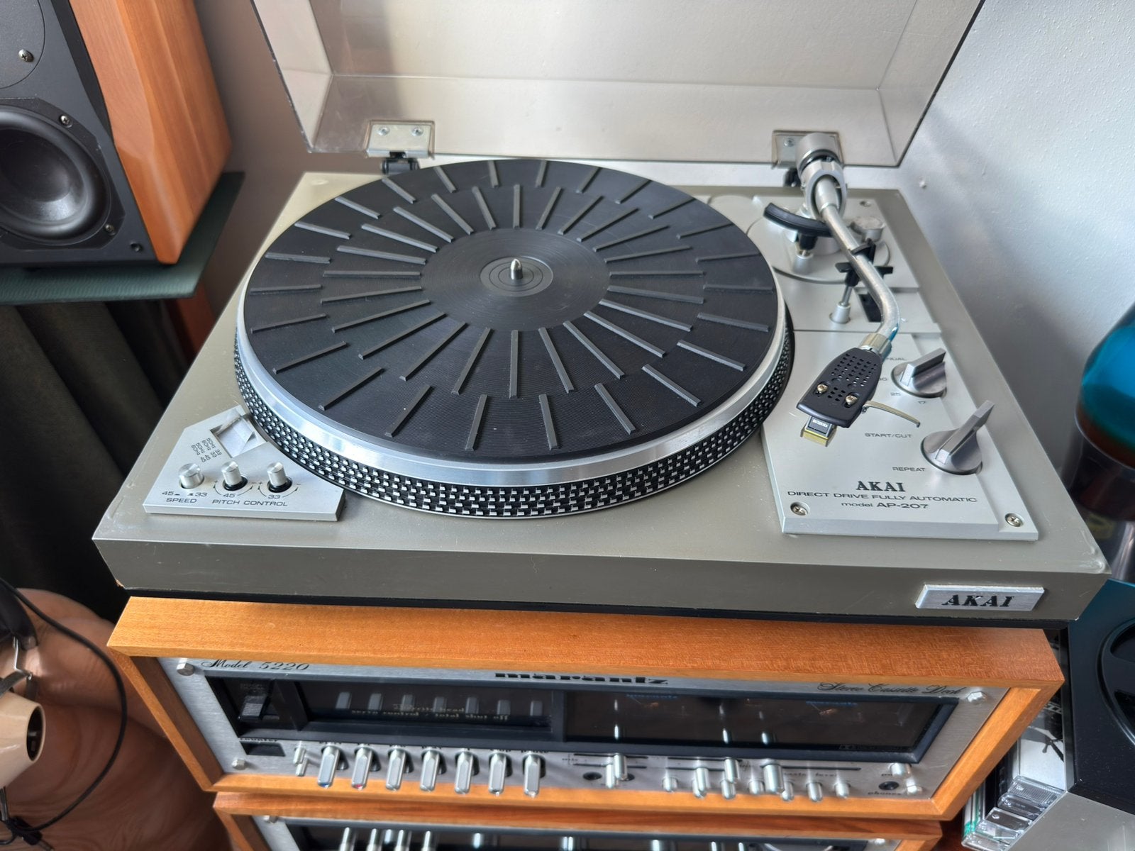 AKAI AP-207 Platenspeler – Direct Drive – Volautomatisch, Audio, Tv en Foto, Ophalen of Verzenden, Zo goed als nieuw, Akai, Automatisch