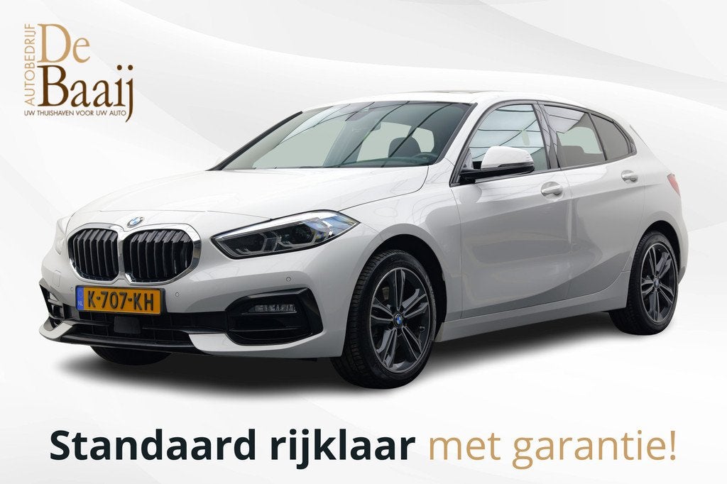 BMW 1-serie 118i Executive Edition | Pano | Stoelverwarming, Gebruikt, Automatische klimaatregeling, Met garantie (alle), Leder en Stof