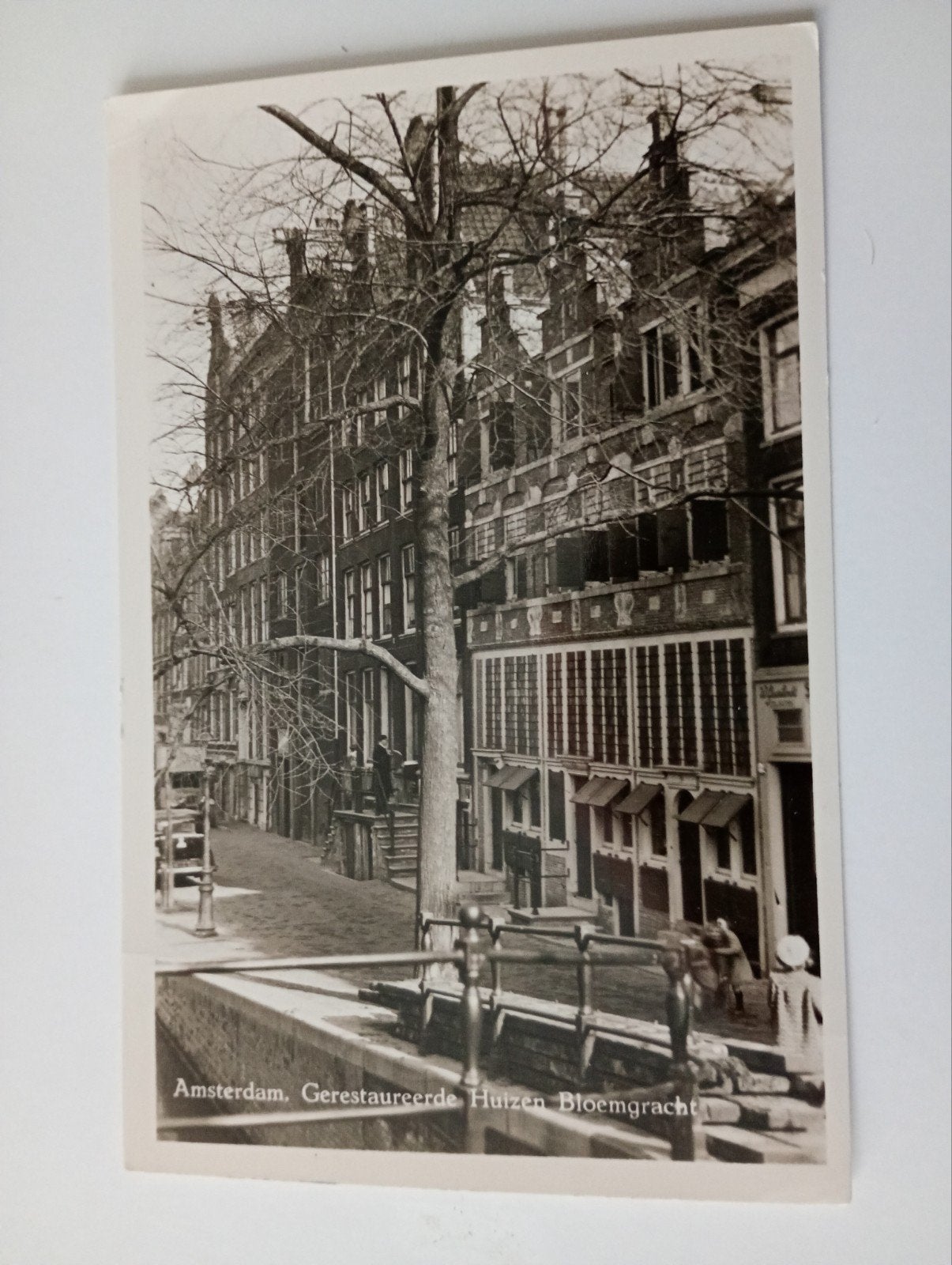Amsterdam Jordaan Bloemgracht 1949, Ophalen of Verzenden, 1940 tot 1960, Gelopen, Noord-Holland