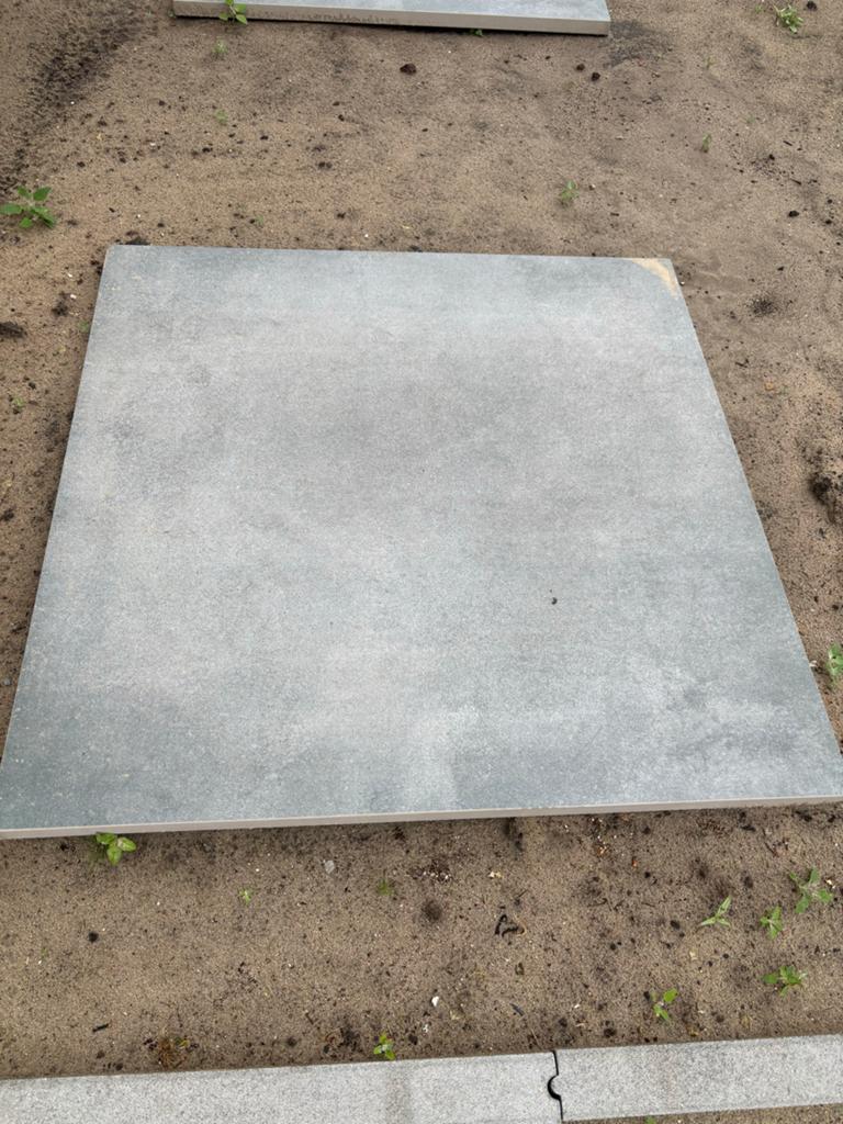 4 stuks Keramische tegels 90x90 x3cm - Craft Dark Grey, Tuin en Terras, Tegels en Klinkers, Ophalen, Keramiek, Nieuw, 10 m² of meer