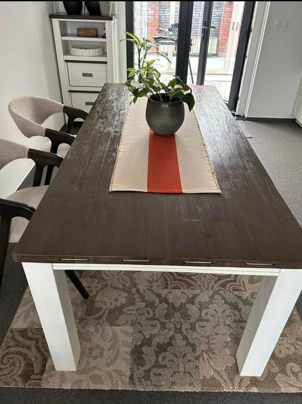 Henders & Hazel Knibbeler Eettafel 100 x 220 cm, Ophalen, 100 tot 150 cm, 200 cm of meer, Zo goed als nieuw
