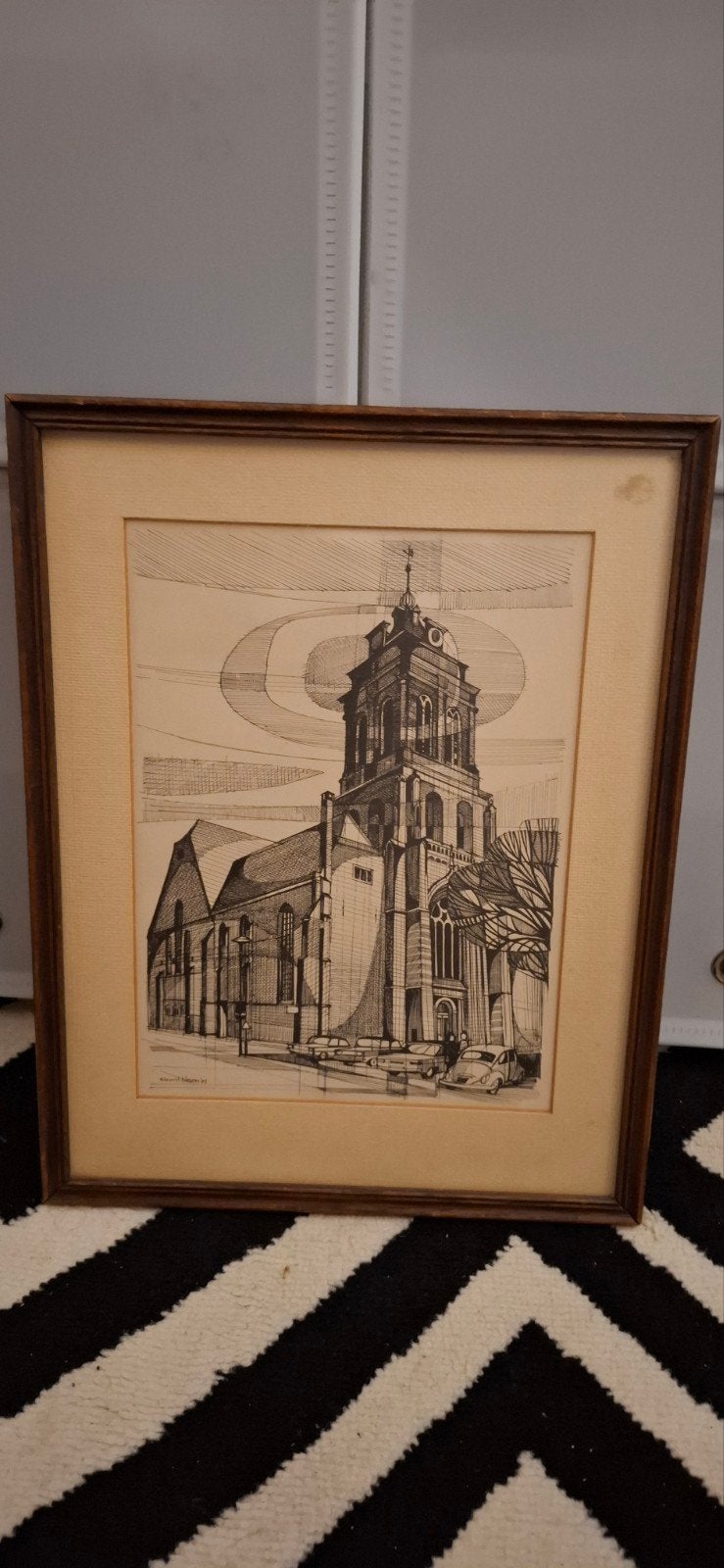 schilderij gerrit neven 1971, Ophalen of Verzenden
