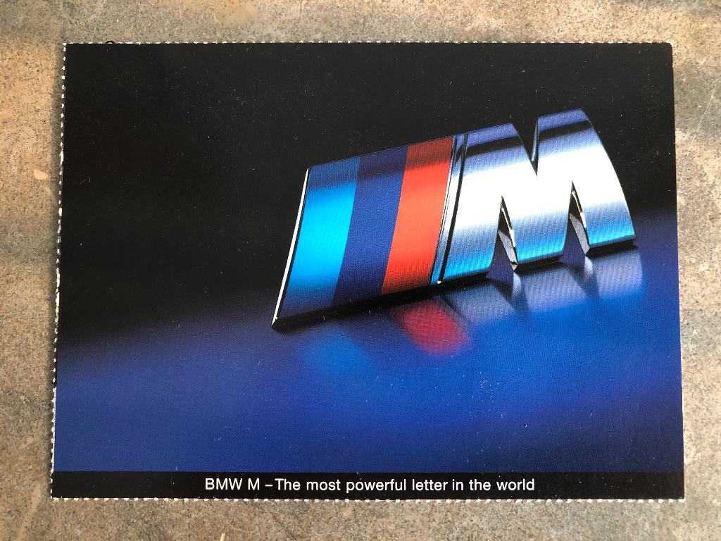 K.006 / BMW M Logo Ansichtkaart, Ophalen of Verzenden, Zo goed als nieuw