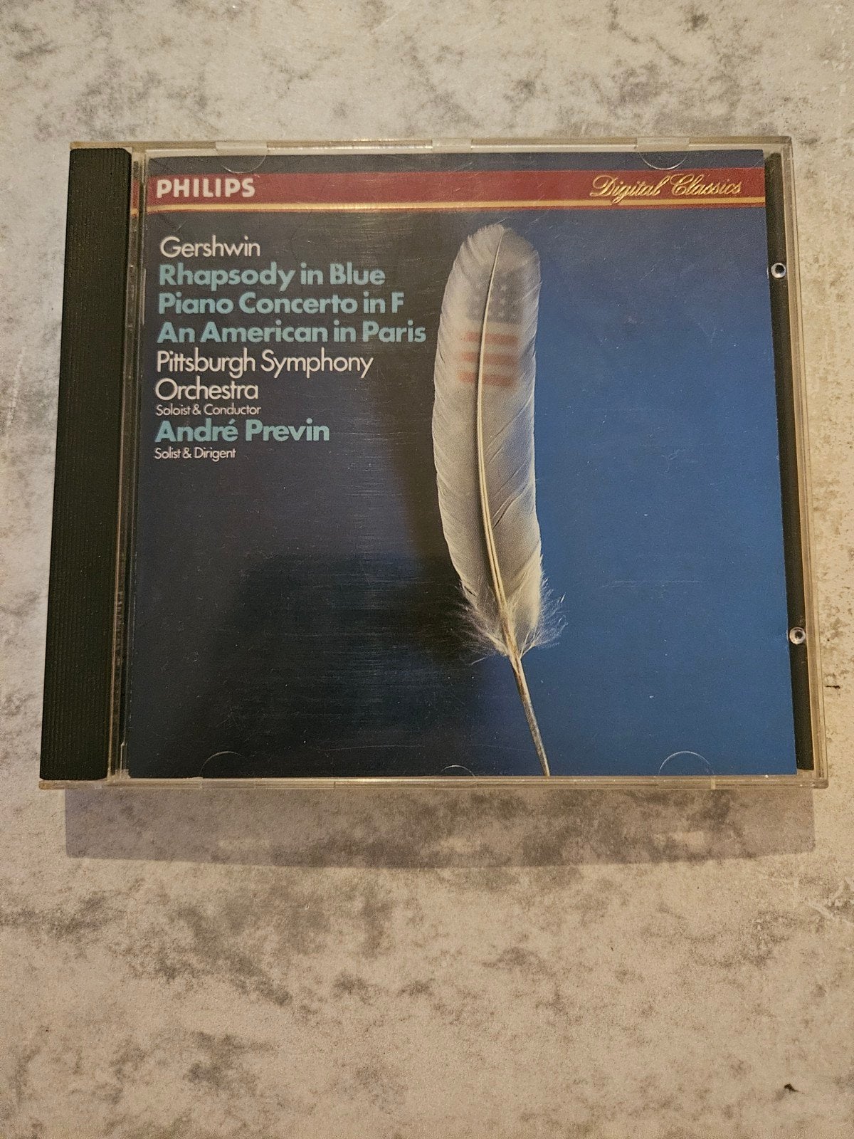 Gershwin - Rhapsody in Blue / André Previn (Philips Digital, Ophalen of Verzenden, Gebruikt, Orkest of Ballet