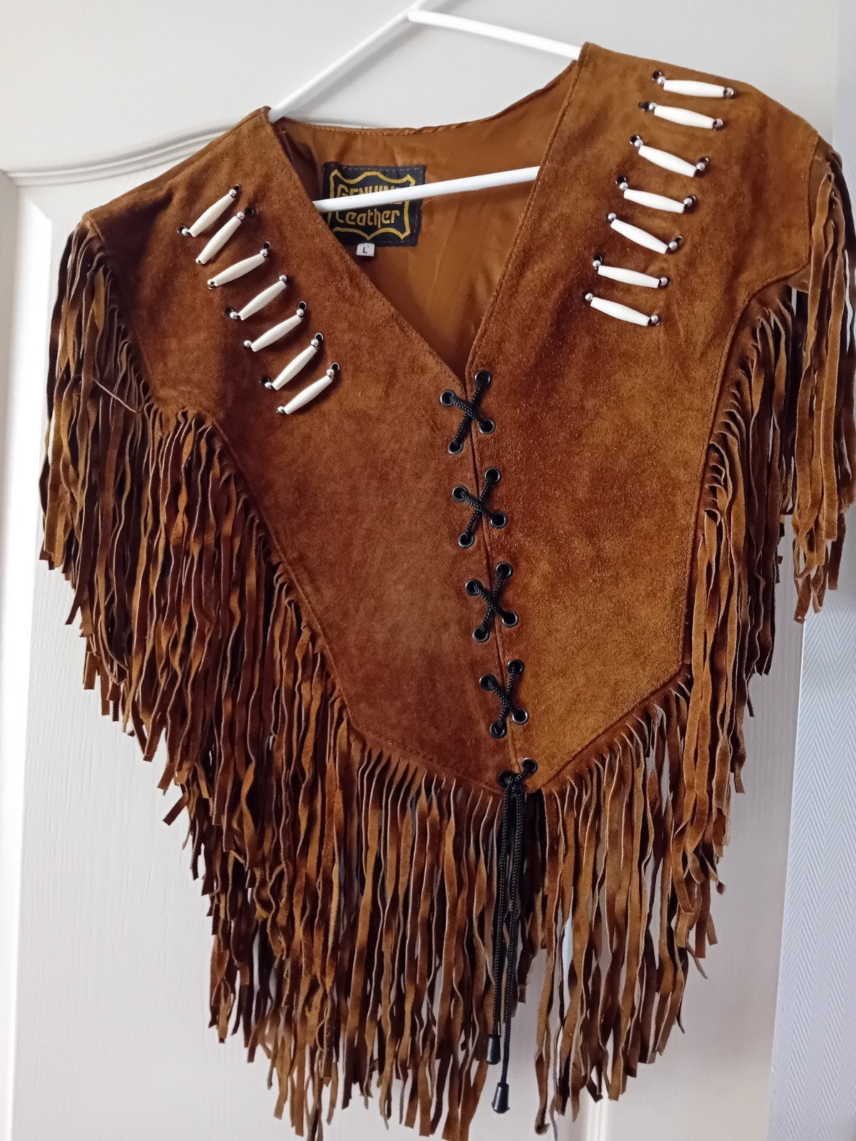 Western Poncho van Echt Leer, Genuine Leather, Ophalen of Verzenden, Zo goed als nieuw
